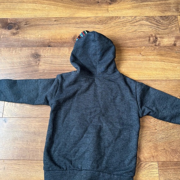 Mexican Gray Hoodie with Colorful Pattern size 6/7 - Picture 2 of 5